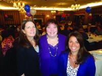 From left to right are co-chairs of the seventh annual Yorktown Relay for Life, Monica Garrigan, Jane McCarthy and Donna D’Andrea.