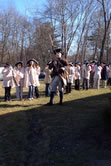 Chris DiPasquale and 38 students from Mildred Strang Middle School’s living history program