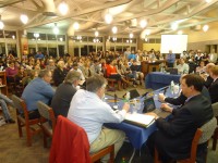 More than 150 parents and students of all ages packed the high school library during a Carmel Board of Education meeting to protest proposals to cut student programs in an effort to close an estimated 