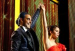Stanley Tucci and Jennifer Lawrence in The Hunger Games