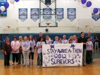 Cancer survivors were recognized during the 2012 Stay Awake A Thon.