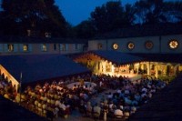 The Spanish courtyard at Caramoor.