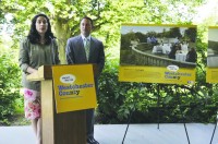 Westchester Director of Tourism & Film Natasha Caputo and County Executive Rob Astorino were in Tarrytown Wednesday to unveil the county’s new “Meet Me in Westchester” tourism initiative. 