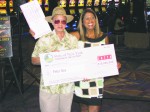 Cortlandt Lotto Winner | The Examiner News Cortlandt resident Peter Gee poses with Yolanda Vega of the New York State Lottery and his winning million Lotto check.