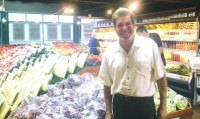 Preston Turco is proud of the new produce department in his supermarket.