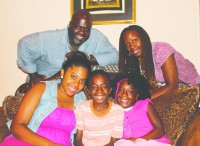 The McLaughlin family (left to right clockwise) Corey, April, Caitlyn, Caleb and Crystal. Corey McLaughlin Jr. is not shown.