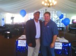 Rigger at Dem Convention Darren Rigger (right) with state Democratic Party executive Director Charlie King in Charlotte.