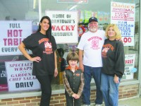 dante renzi owns dante’s iii deli, the home of the Wacky sandwich in Yorktown. also working at the eatery are his wife, Judy, daughter, kim, and his grandson, Lorenzo.