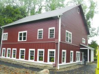 Historic 19th Century barn that was restored at Soundview Preparatory School in Yorktown.