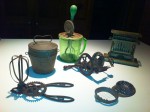 A sampling of gadgets in The Home Guru’s kitchen with the “family heirloom,” an egg slicer from his childhood, on the right.