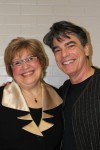 Byram Hills School District Director of Fine Arts Joy Varley and actor Peter Gallagher, at the school's Jan. 14 alumni concert.