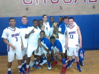 Stpinac Photo-1 | The Examiner News Stepinac team poses holding the Brother William Stoldt trophy. Photo by Peter Gerken
