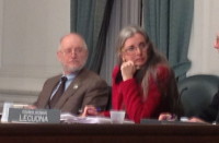 photo (13) 2 | The Examiner News John Kirkpatrick has been appointed to take the council seat left vacant by David Buchwald. Councilwoman Milagros Lecuona is seated to the right.