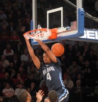 Villanova’s Darrun Hilliard rushes and flushes in BIG EAST quarterfinal loss to Louisville last Thursday at Madison Square Garden.