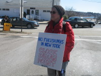 Protesters demanded the closure of indian Point last week.