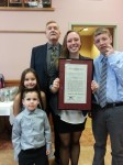 Robert McMahon pictured with his grandchildren Kaitlyn, Timothy, Brendan and Meaghan.