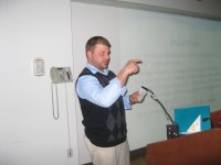 Jesse Knapp, owner of Paragon Home Services, discussed energy conservation on April 8 at the Mahopac Public Library.