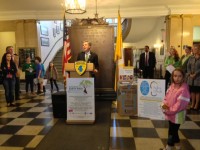 White Plains Mayor Tom Roach officially kicks off Earth Week with a press conference on Earth Day, Monday, April 22. 
