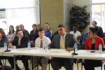 Members of Sen. Greg Ball’s student advisory council (l to r) Drew Podgorski, Gordon Kamer, Steven
Youssef and Sabrena Sabet provided first-hand insight at the School Safety Roundtable.