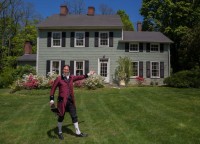Storyteller Jonathan Kruk helps The Home Guru promote his historic home for sale by channeling its original owner, Dr. Ebenezer White, in an online video.
