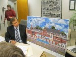 299 Legionairies Proposal pic | The Examiner News David Steinmetz, an attorney representing Soder Real Estate, discussed the proposed development planned for the 97-acre Legionaries of Christ property at the May 21 New Castle Town Board work session.