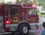 300 Pville Fire Dept Parade Story pic 1 | The Examiner News Members of the Sandy Hook Fire and Rescue Company were honored in Pleasantville last week.