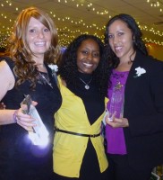 . Rising Star Lauren Brady, founder of This is Me Foundation, Jenet Ferris and Rising Star Shakira Wilson, a section manager for Con Edison, all Peekskill residents, at the June 10 Westchester's 40 Under 40 Rising Stars event in Yonkers.