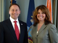 County Health | The Examiner News Melissa Staats with County Executive Robert Astorino.