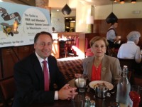 County Executive Rob Astorino with ArtsWestchester Executive Director Janet Langsam