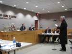 The New Castle Town Board, pictured here about six months ago, listened to residents again last week about the Chappaqua affordable housing proposal.