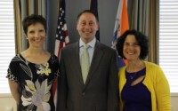 County Executive Robert Astorino with Diane Balistreri (left) and Robin Schlaff (right).