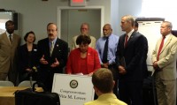 Representatives Engle, Lowey and Maloney with partners. Paige Leskin Photo.