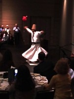 Whirling Dervish spins to live Sufi music.