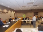 309 Chappaqua Crossing Hearing pic | The Examiner News The New Castle Town Board listens to mostly critical comments leveled against the proposed retail plan at Chappaqua Crossing during a public hearing Tuesday night.
