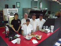 Phil McGrath and his staff at the Seahorse Sea Shack in Pleasantville. 