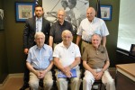 Heroes in Transition President Michael Warshaw, top row, far left, surrounded by area World War II veterans. 