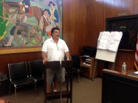 Putnam Valley resident Doug Greenwich speaks at a July 17 town board meeting.