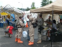 National Guard training at Valhalla over the weekend. Photo by David Propper