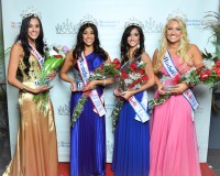 (L to R) Brittany Drahos, Miss Hudson Valley 2014; Mayra Avila, Miss Westchester 2014; Stephanie Bavolar, Miss Westchester Teen 2014; Kayla Lonergan, Miss Hudson Valley 2014. Peter Giannone Photo