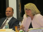 316 Proposal for Legion Property pic | The Examiner News Mark Seman, president of EF International Academy, and Mount Pleasant Supervisor Joan Maybury.