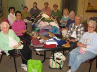 The OLS Gladhatters pictured from left are Joan O’Grady, Fe Torres, Jo Scimia, Nancy Strada, Sr. Laura, Janet Younkin, Laura Pinson, Beverly Annunziata, Doris Cypher, Laura Adadio, and Mary Ann Agro. Not pictured are Ann Marie Dougherty and volunteers who make hats at home Lucille Subbiondo, Jo Fanelli, Jean Coldrick and Fran Graessle.