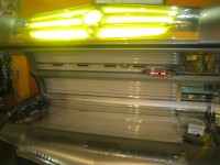 One of the tanning beds in Sole Tan in Yorktown.