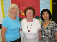 : Bright Beginnings Pre-School Learning Center Co-Executive Directors Evelyn Mocheichel and Mara Ziedins and Program Director Vera Correa. 