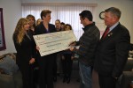 Ball Secures and Presents Grant to Fight Domestic Violence