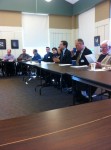 325 Small Biz Forum pic 1 | The Examiner News Assemblyman David Buchwald led discussion during a small business forum he organized Tuesday at the Mount Kisco Public Library.