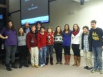 Students and interns at Pace University's Lab School, along with Pleasantville special education teacher and program coordinator Michael Voron.