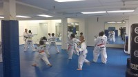 Students practicing at Exceptional Taekwondo Center.