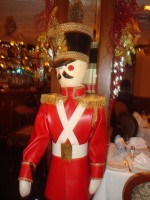 Toy soldier guards the dining room at Mulino’s, White Plains