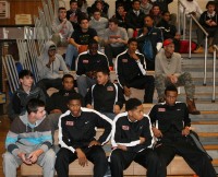 The White Plains Tigers, the host of the Harry Jefferson Showcase, watch the games from the sidelines without the opportunity to compete in their own tournament, after the Ossining High School Boy’s Basketball Coaches withdrew their team from the tournament citing personal commitments. Photo by Albert Coqueran