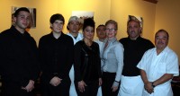 Sette e Venti owner Maurizio Belli, second from right, pictured with the staff at his new restaurant in Bedford Hills.